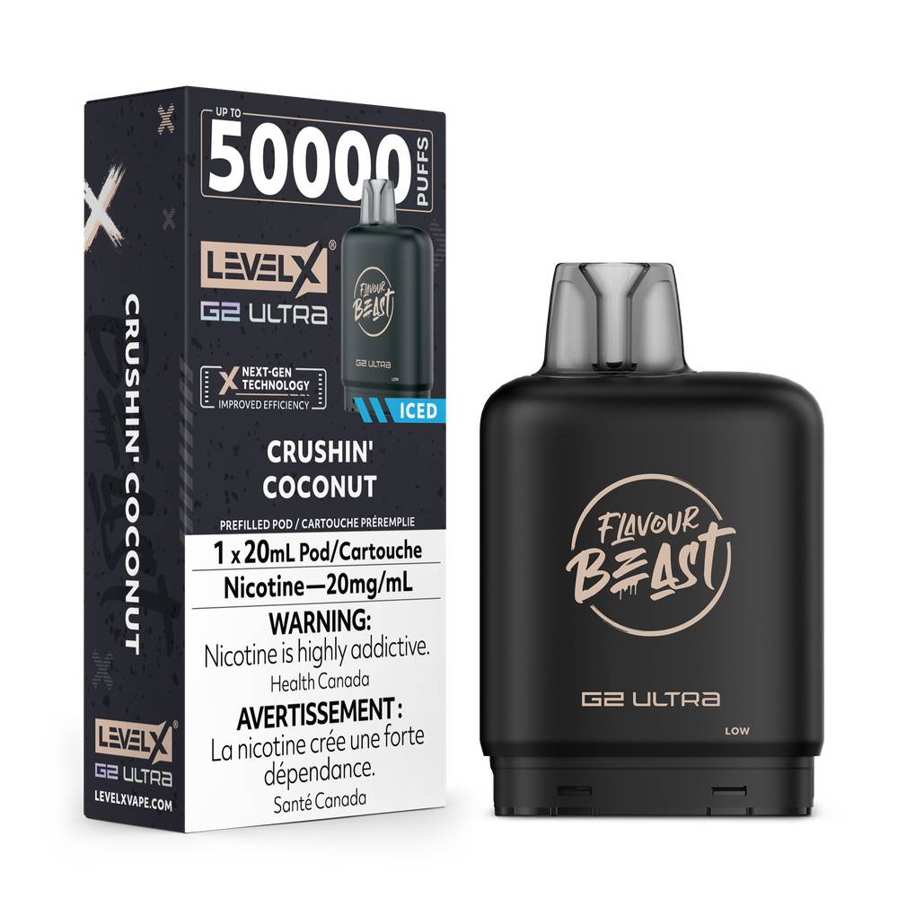 LEVELX_Boost-G2_FlavourBeast_POD_20mg_CrushinCoconut